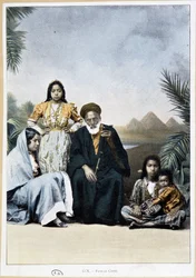 Koptische Familie in Ägypten
