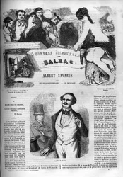 Titelblatt für den Roman „Albert Savarus“