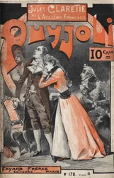 Cover des Romans „Puyjoli“ (1890) von Jules CLARETIE (1840-1913).