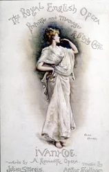 Titelblatt des Programms der Oper „Ivanhoe“ (nach Walter Scott) von Arthur Sullivan. 31. Januar