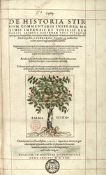Titelseite „De Historia Stirpium commentarii badges,...“ von Leonhart Fuchs