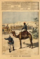 Schaffung eines speziellen Korps von Meharisten für die französische Eroberung des Sudan, um gegen die Tuareg zu kämpfen. Meharis können eine Woche ohne Essen auskommen, im Trab in der Geschwindigkeit eines galoppierenden Pferdes laufen, mehr als 100 Kilom