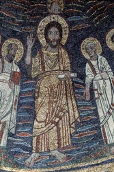 Detail von Jesus (Mosaik, 821)