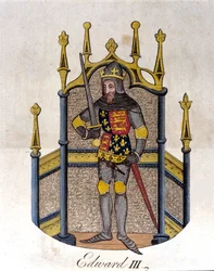 Edward III König von England (1312-1377).