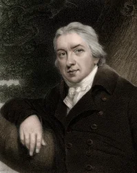 Edward Jenner 1749-1823 - Stich - 19. Jahrhundert