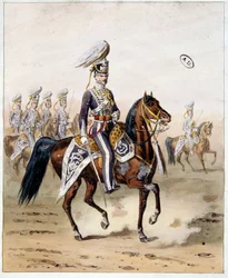 Englische Armee in Indien: Kavallerie von Madras