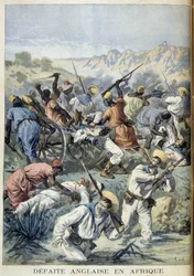 Englische Niederlage in Afrika - in „Le Petit Journal“ vom 05.03.1894