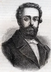 François Rose Joseph Degousée 1795-1862, Militär, Zivilingenieur und republikanischer Politiker - Gravur von 1882 in „Histoire de dix ans: 1830-1840“ von Louis-Blanc (1811-1882)