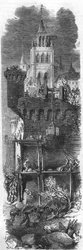 Porträt von François de Guise (1519-1563), zum Gouverneur von Metz ernannt von König Heinrich II. von Frankreich, zwang Karl V., Kaiser des Heiligen Römischen Reiches, die Belagerung von Metz 1552 aufzuheben. Gravur aus dem 19. Jahrhundert.