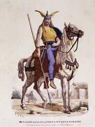 Gallischer Reiter nach der römischen Invasion - in „Kostüme von Paris durch die Jahrhunderte“