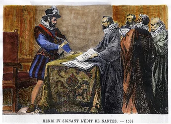 Heinrich IV. (1553 - 1610) unterzeichnete das Edikt von Nantes im Jahr 1598.