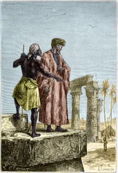 Ibn Battuta (1307-1377) in Ägypten - in „Entdeckung der Erde“ von Jules Verne.