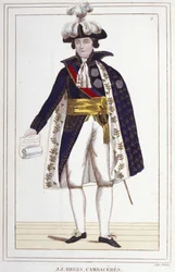 Jean Jacques Régis de Cambacérès (1753-1824), französischer Jurist und Politiker. Gravur von 1830