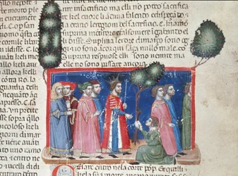 Julius Caesar erfährt von der Verschwörung des Catilina (Detail)