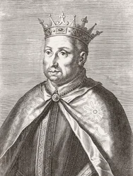 König Afonso II. von Portugal. Porträt.