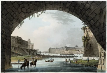 La Monnaie, 4 Nationen in Paris gesehen von J.C.Mats, veröffentlicht von W.Miller in London-1806
