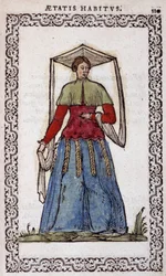 Die Nictorienne - in „Habits et effigies“ von Jean Sulperius