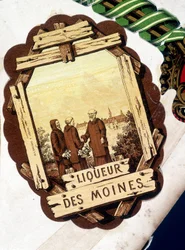 Etikett von „Liqueur des Moines“, 19. Jahrhundert