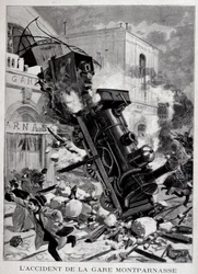 Der Unfall am Gare Montparnasse in Paris - in „Le Petite Journal“