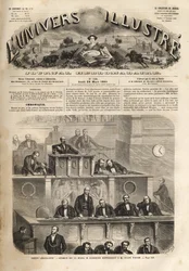 Legislativkörper - Sitzung vom 14. März 1861 - Pierre Jules Baroche (1802-1870) antwortet Jules Favre (1809-1880) - Das illustre Universum von 1861