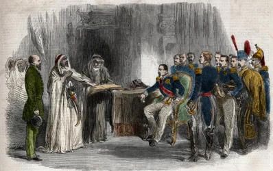 Befreiung von Abd-el-Kader durch Napoleon III. aus dem Schloss von Amboise