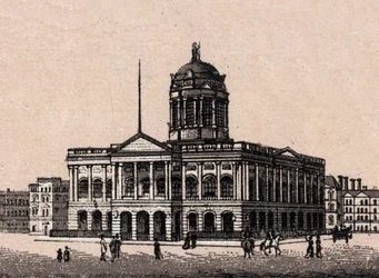 Liverpool, England: Ansicht des Rathauses. in „Die Welt illustriert 168 Ansichten“ Undatiert (spätes 19. Jahrhundert)
