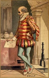 Maximilian von Béthune, Herzog von Sully (1560-1641), französischer Staatsmann. Chromolithographie des späten 19. Jahrhunderts.