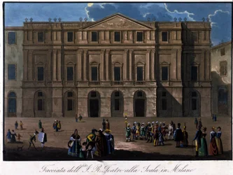 Mailand, La Scala, um 1810