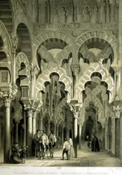 Mozarabische Kapelle in der Kathedrale von Córdoba (ehemalige Moschee) - in „Künstlerisches und monumentales Spanien berühmter Orte und Denkmäler Spaniens“ von Don Genaro Perez de Villa