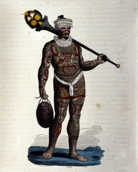Einheimischer von Nuku-Hiva (Marquesas-Insel)