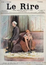 Nun, lieber Meister, jeder Frühlingssonne gibt Ihnen das Recht auf eine Gehirnerkältung, das ist alles, was die gute Jahreszeit für Sie tun kann - Zeichnung von Oswald Heidbrink in „Der Lachen Humoristische Zeitschrift, die am Samstag erscheint“ Nummer 30.