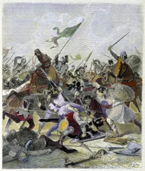 Otto I. (912-973) überrascht von den Rebellen in Rom - in „Histoire des papes“ von Maurice Lachatre
