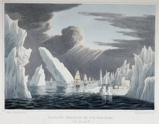 Durchfahrt durch die Eisberge, 16. Juni