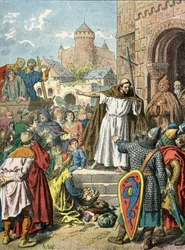 Peter der Einsiedler predigt den Kreuzzug