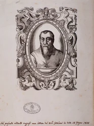 Porträt von Adrian Willaert (Holzschnitt)