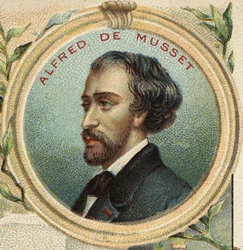 Porträt von Alfred de Musset, französischer Schriftsteller