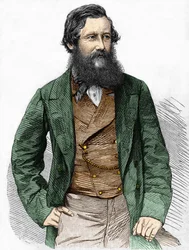 Porträt von Captain Speke, britischer Entdecker (1827 - 1864)