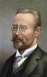 Porträt von Carl Auer, Baron von Welsbach, österreichischer Chemiker und Industrieller