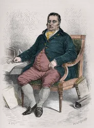 Porträt von Charles James Fox (1749-1806), britischer Politiker - Kupferstich in „L