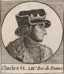 Porträt von Karl VI. (1368-1422), König von Frankreich