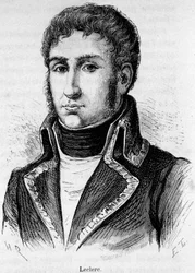 Porträt von Charles Victor Emmanuel Leclerc (1772-1802), französischer General, er schloss sich Bonaparte bei der Belagerung von Toulon 1793 an und heiratete Marie-Paulette, genannt Pauline Bonaparte, 1797