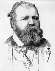 Porträt des Dirigenten Jules Pasdeloup (1819-1887).