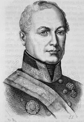 Porträt von Graf Joseph Radetzky (1766 - 1858). Gravur aus dem späten 19. Jahrhundert in „Histoire de France“ von H. Martin