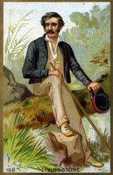 Porträt von David Livingstone (1813 - 1873). Chromolithografie des späten 19. Jahrhunderts.