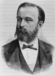 Porträt von Drouardel. Gravur aus dem späten 19. Jahrhundert in „Histoire de France“ von H. Martin