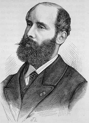 Porträt von Emile Keratry (1832-1904). Gravur des späten 19. Jahrhunderts in „Histoire de France“ von H. Martin.