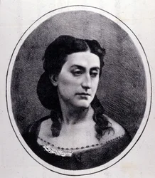 Porträt von Erminia Frezzolini. Italienische Sopranistin (1818-1884)