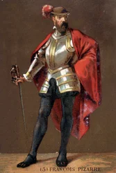 Porträt von Francisco Pizarro (auf Französisch Francois Pizarre)