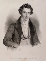 Porträt von Franz Schoberlechner (Gravur)