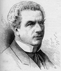 Porträt von Frédéric Febvre, französischer Komiker, Mitglied der Comédie-Française. Gravur in „Le Monde Illustré“ Nr. 1168 vom 16. August 1879